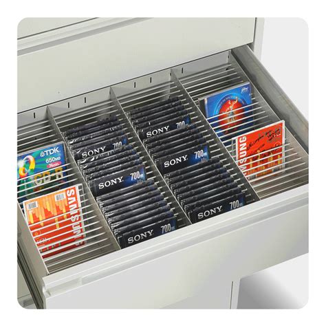 steel media storage cabinet drawers|cd storage tray drawer inserts.